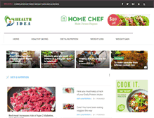 Tablet Screenshot of healthidea.net